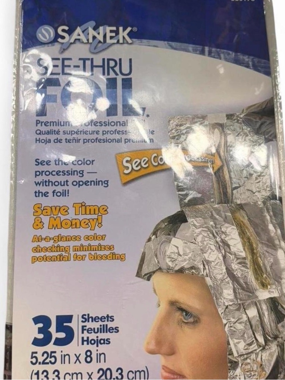 Sanek See-Thru Foil Sheets - Silver Hair Foil (35 ct)
